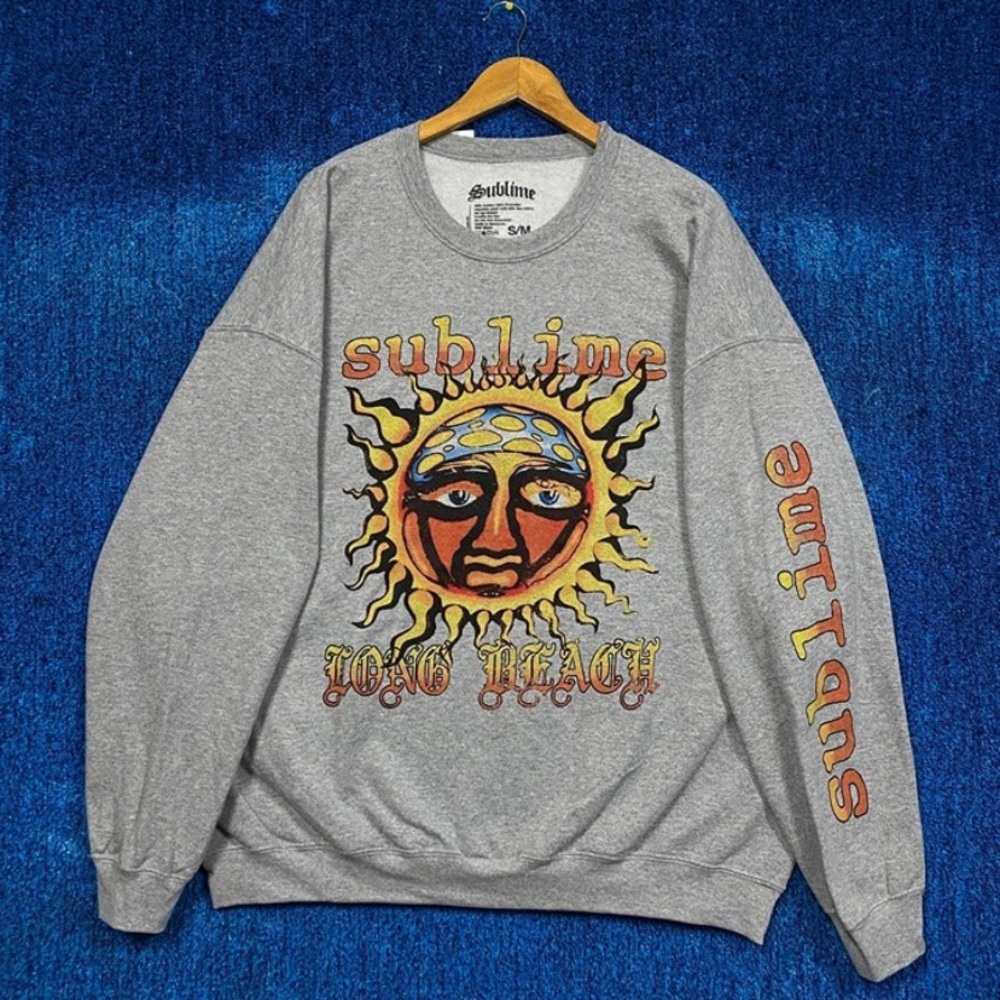 Sublime Band Crewneck Sweatshirt Grey UO